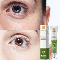 Crème pour les yeux au rétinol avec caféine et acide hyaluronique pour les cernes, les rides et les poches sous les yeux