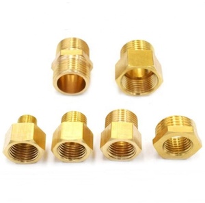 مخصص NPT BSPP G خيط أنثى النحاس المناسب مستقيم الخيوط المخفض بوش - Product Image 2