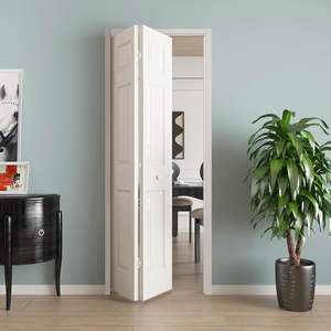 Cửa trượt gấp đôi GUJIE 6-Lite - Nội thất phòng khách phong cách công nghiệp, màu trắng, chất liệu MDF phủ lớp sơn lót, dễ lắp đặt - Product Image 1