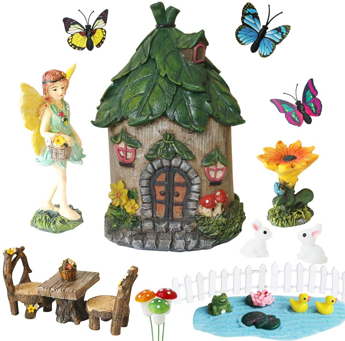 8 Figuras De Hadas En Miniatura, Mini Hadas Para Jardín De
