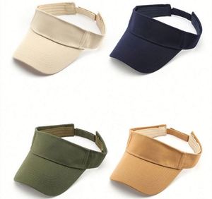 Casquette de soleil unisexe légère de couleur unie avec protection UV pour femmes et hommes, visière d'été portable, cadeau promotionnel - Product Image 3