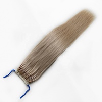 Meilleures ventes de tresses coréennes Extensions de cheveux humains Vrigin chinois de couleur grise