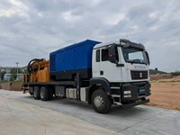 CITCD-700 Rig de forage de puits d'eau rotatif diesel monté sur véhicule pour la construction