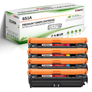 Cartucho de Tóner de Color Lonpec Compatible 651A CE340A/Bk CE341A/C <span class=keywords><strong>CE342A</strong></span>/Y CE343A/M para HP 700/M775, 24 Meses de Garantía, 13500/16000 - Product Image 1