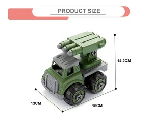 de montaje de vehículos educación tomar además coche de juguete con cohetes camion modelo - Product Image 6