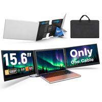 15,6 Zoll Dual-Screen Tragbarer Monitor 1080P FHD IPS USB-C Ein-Kabel-Verbindung für Laptop Business OEM ODM Fabrik Großhandel