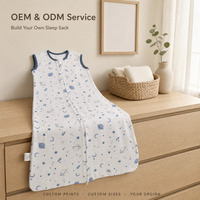 Gigoteuse Bébé Personnalisée avec Logo OEM ODM, 100% Coton Imprimé, Couverture Portable Sans Manches pour Crèche
