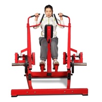 Équipement de fitness commercial, rangée chargée de plaques, rangée assise verticale, rameur latéral ISO