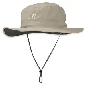 Custom Mens Waterproof Safari Outdoor Fishing Wide Brim Boonie Hat Camo Bucket Hat With String