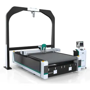 AOYOO Support video cutting of sample material automatic Vibrating Knife Cycling jerseys Rib fabric electric cutting machine