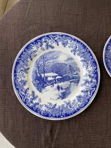 Итальянский Королевский синий и белый набор тарелок винтажная керамическая посуда набор чаши и чашки - Product Image 6