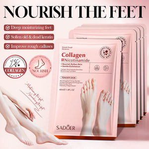 Masque pour les <span class=keywords><strong>pieds</strong></span> hydratant et lissant au collagène et à <span class=keywords><strong>la</strong></span> niacinamide 40 ml, raffermissant, exfoliant, soin <span class=keywords><strong>des</strong></span> <span class=keywords><strong>pieds</strong></span> automne-hiver, éclaircissant <span class=keywords><strong>la</strong></span> <span class=keywords><strong>peau</strong></span> <span class=keywords><strong>des</strong></span> <span class=keywords><strong>pieds</strong></span> - Product Image 3