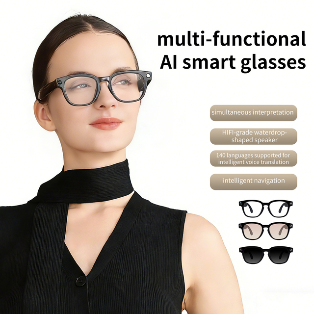 2026 New Multifunctional AI Smart Glasses with Real-Time Translation & Independent Networking for Business & Travel
