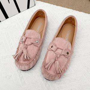 Mocasines de Ante para Mujer - Zapatos Planos con Flecos y Borlas, <span class=keywords><strong>Calzado</strong></span> Casual Cómodo para Conducir y Uso Diario - Product Image 6