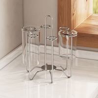 Organisateur de tasses pour comptoir, support robuste pour verres inversés, porte-gobelets compact en acier inoxydable pour la cuisine
