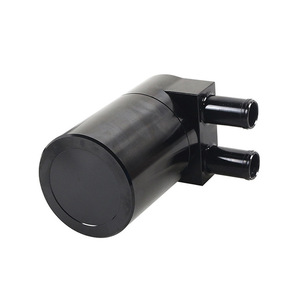 Bidon à huile à double trou avec récupération des gaz d'échappement pour modification de voiture BMW, en alliage d'aluminium noir et argenté D1117 - Product Image 5