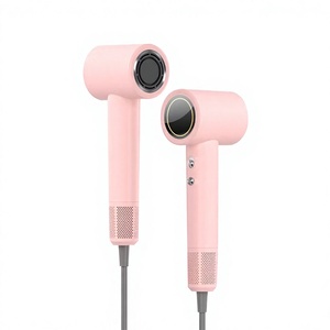 High-Power Foldable <b>Mini</b> Black Gold Hair Dryer Blue Ion Technology High-Speed Nozzle Diffuser Hot Heat Settings Home Travel - Product Image 5