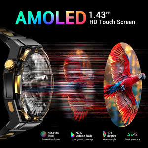 Montres intelligentes d'extérieur Blackview W90 Pro avec GPS, écran AMOLED de 1,43 pouces, 900 mAh/20 jours d'autonomie, montre de sport étanche pour hommes - Product Image 6