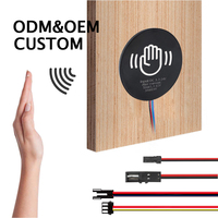 Contrôleur intelligent 12V 24V 5A pour maison connectée, à détection de mouvement par infrarouge, interrupteur tactile capacitif à capteur de lumière LED pour armoire en bois