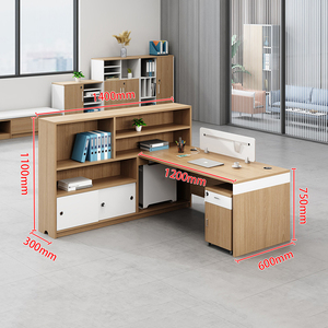 Hiện đại hình chữ L gỗ thân thiện với môi bàn | 59 | Modular có thể điề<span class=keywords><strong>u</strong></span> chỉnh máy trạm văn phòng máy tính bàn phân vùng lư<span class=keywords><strong>u</strong></span> trữ tủ | - Product Image 4