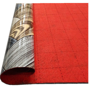 <span class=keywords><strong>Sol</strong></span> en plastique en lin, <span class=keywords><strong>sol</strong></span> coloré, en pvc, avec support en feutre rouge/blanc, bon marché, 1 pièce - Product Image 3