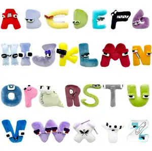 2022 оригинальные Мультяшные креативные забавные буквы фигурки аниме Алфавит Лори Мягкие плюшевые куклы Игрушки для раннего развития игрушки для детей