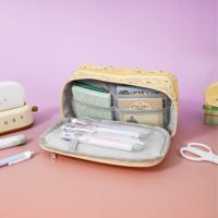 YeaMoko Strawberry Pony – trousse à crayons transparente multifonction, 9 couches, grande capacité, papeterie Kawaii pour la vente en gros