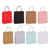 Sac en papier kraft gaufré à bon prix, sac de shopping personnalisé en papier brun avec poignée