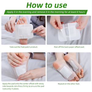 吉山堂デトックスフットパッチ 6x8cm 血液循環促進 不織布 ローズ ラベンダー モクサアロマ CE認証済み 10枚入り - Product Image 4