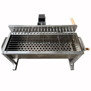 Brochettes en bambou pour <span class=keywords><strong>barbecue</strong></span> au charbon de bois avec rôtissoire pour 20 brochettes - Product Image 3