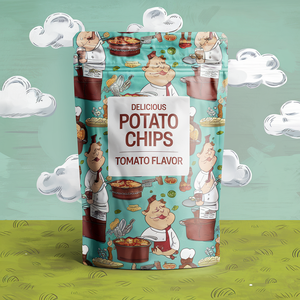 Tùy chỉnh nhiệt con dấu chết cắt đứng lên túi SNACK Chip Cấp thực phẩm nhựa Nắp kéo túi Mylar - Product Image 2