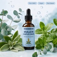 Complément Quotidien Liquide Oral Naturel Végétalien à Base de Plantes pour le Soutien Respiratoire (Mullein, Échinacée) 60ml – Fabrication GMP, OEM, ODM, Marque Privée