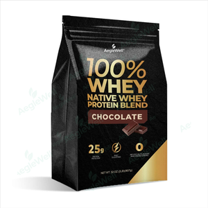 Aeglewell Vente en gros bon prix Mélange de protéines de lactosérum natives de lactosérum isolat de protéines de lactosérum, saveur chocolat, 2 lb /32 oz (907G) - Product Image 1