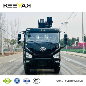 热销伸缩臂式吊车安装在卡车上的重型货运卡车4*2柴油FAW卡车带吊机出售 - Product Image 3