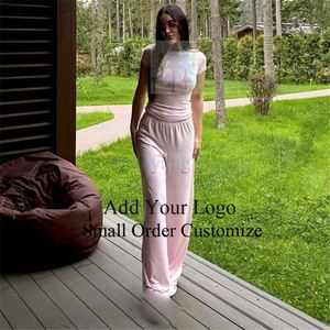 European and <strong>American</strong> Elegant Style Satin Jumpsuit, Loose-Collar Wide-Leg Jumpsuit for Women - Product Image 3