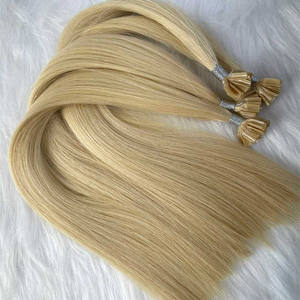 مخزون كبير أعلى جودة ضعف الانتباه عذراء ريمي شعر طبيعي أشقر u نصائح/مسمار نصائح الكيراتين وصلات شعر - Product Image 6