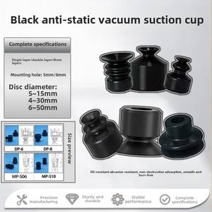 Buse en caoutchouc pneumatique noire antistatique simple triple couche résistante aux hautes températures grande petite tête en caoutchouc industriel - Product Image 3