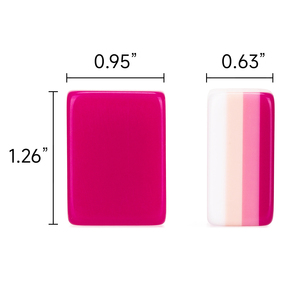 Ensemble de mahjong américain rose bonbon de luxe 160 pièces |   Tuiles acryliques fantaisie étoiles et friandises, idéales pour les cadeaux et les soirées jeux - Product Image 6