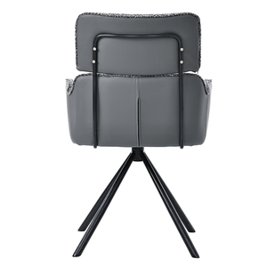 Nórdico clásico tapizado acento moderno tela blanca terciopelo cocina comedor Mesa <span class=keywords><strong>muebles</strong></span> comedor sillas patas de Metal - Product Image 5