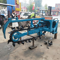Zanjadora de Cadena para Tractor, Accesorio de Cargador, Zanjadora de Disco