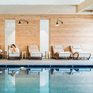 Silla de Salón al aire libre para Hotel, Villa, moderno, viento, patio, <span class=keywords><strong>piscina</strong></span> al aire libre, silla de salón, cama de jardín, impermeable, protector solar, silla de playa - Product Image 2