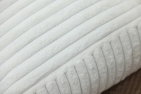 Bolsa de frijoles de piel sintética con rayas traseras altas, nuevo producto divertido, silla, espuma viscoelástica, diseño moderno, bolsas de frijoles