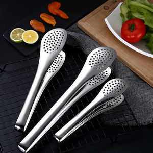 C224 Hitzebeständige Brotzange Küchen-Bäckerei-Lebensmittelzange BBQ-Werkzeuge Zubehör Edelstahl-Lebensmittelzange - Product Image 4