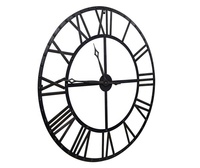 Horloge murale géante décorative rétro silencieuse sans tic-tac de style industriel pour hall et cour