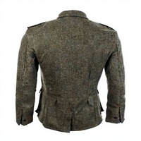 Veste d'hiver pour homme de style vintage en laine, inspirée des uniformes allemands de la Seconde Guerre mondiale, tissée, multi-poches, imperméable, coupe-vent et réversible