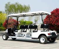 Voiturette de golf électrique 4 places avec batterie au lithium 60V, design élégant, véhicule utilitaire pour le transport lors d'événements et mariages