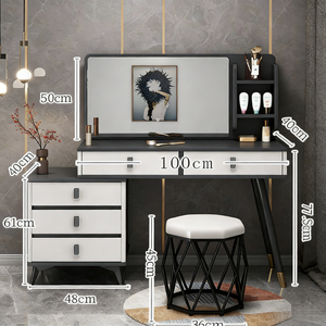 Table de toilette moderne minimaliste multifonctionnelle compacte pour le maquillage - Product Image 6