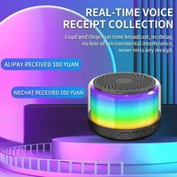 Altavoz LED RGB que Cambia de Color, 5.0, Sonido Hi-Fi con Bajos Mejorados, Diseño Mini de Alto Volumen, Uso en Exteriores, Compatible con Tarjeta de Memoria