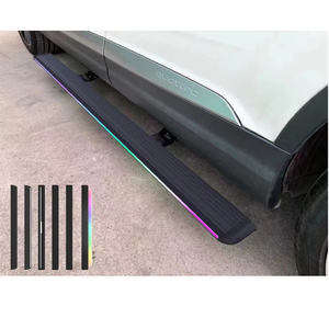 บันไดข้างไฟฟ้าอลูมิเนียมอัลลอยด์ ชุดเต็ม สำหรับ Jeep Wrangler JL F-150 Tacoma-ไฟ LED ติดตั้งแบบไม่ต้องเจาะ สไตล์สปอร์ต - Product Image 1