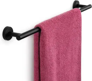 OEM/ODM Bar Towels 304 Aço Inoxidável Preto Matte Toalha De Rack De Banheiro 18 "/24" Toalha De Banho Bar